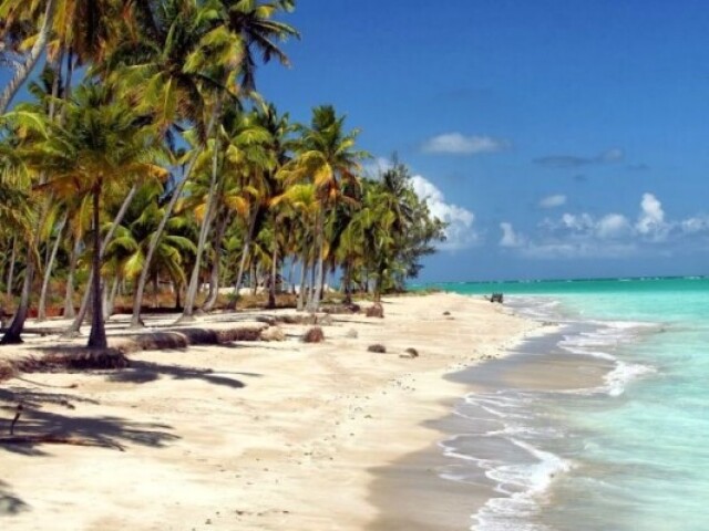 Para a praia.