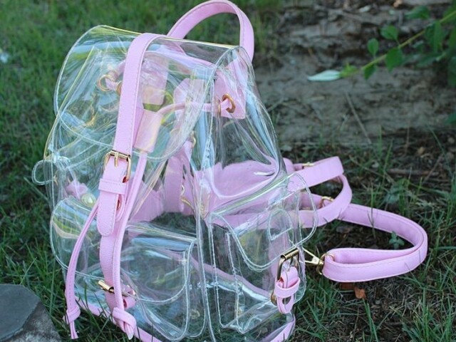 Mochila transparente