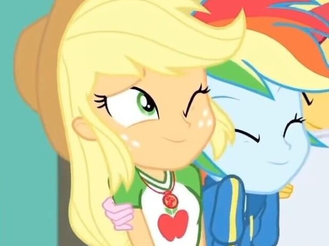 Applejack x rainbow dash