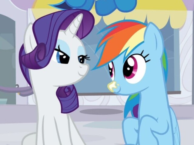 Rarity x Rainbow dash