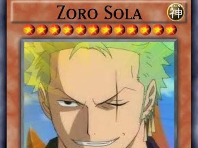 Apenas zoro sola mais tu levou um coro kkk