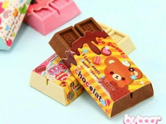 Borrachinha de chocolate