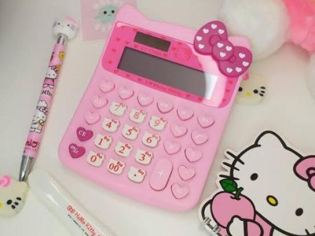 Calculadora da hello kitty