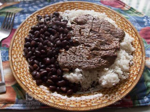 Arroz, Feijão e um bife tradicional