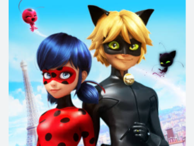 Os dois (Ladybug/ Marinete e cat noite/Adrian)