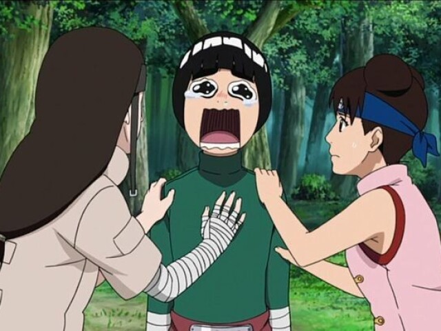 Neji Hyuga,
Tenten Mitsashi e Rock Lee