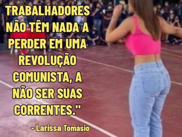 larissa tomasio comunista