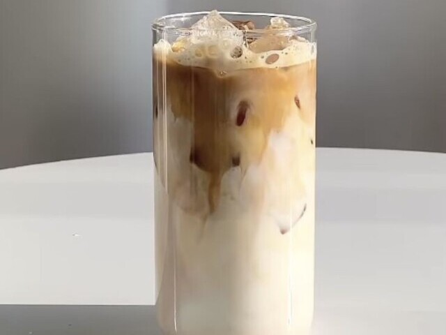 Café Latte gelado de Baunilha🍶