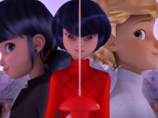 Kagami/Kyoko, Adrien e Marinette.