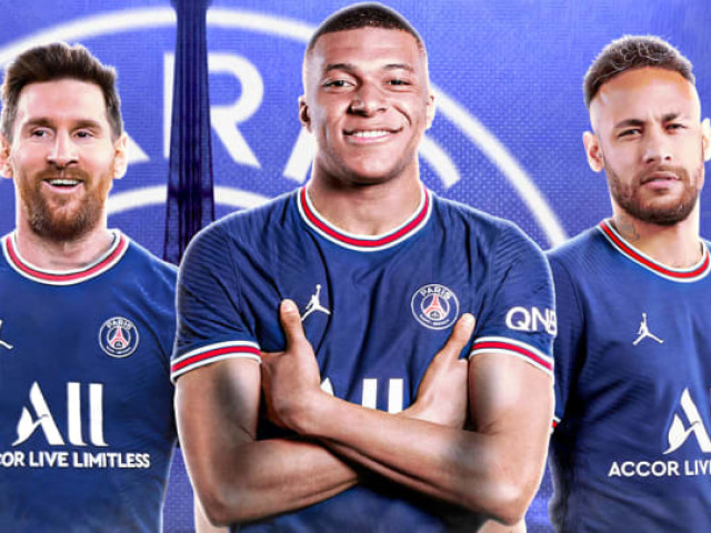 NEYMAR, MBAPPE E MESSI