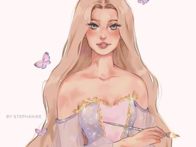 Rapunzel- Barbie como Rapunzel