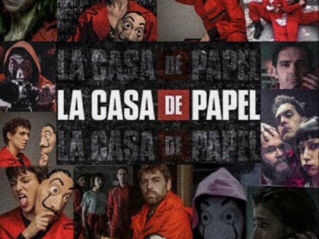 Lá casa de papel.