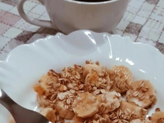 Café e Banana com Avelã ☕