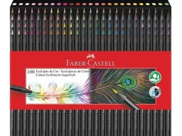 Lápis de 100 cores da Faber! ⚡