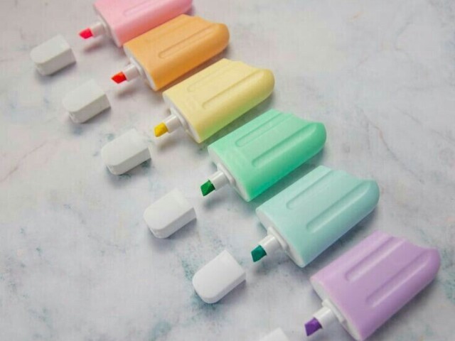 Marca-texto de sorvete! 🍦