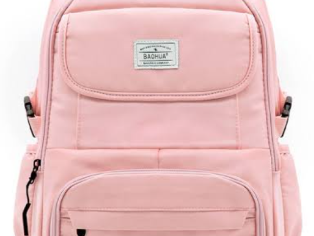 Mochila rosa e fofa