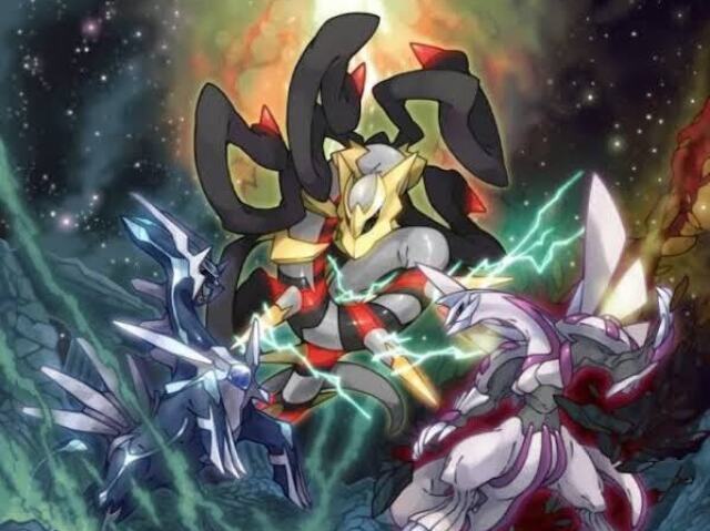 Dialga, Palkia e Giratina