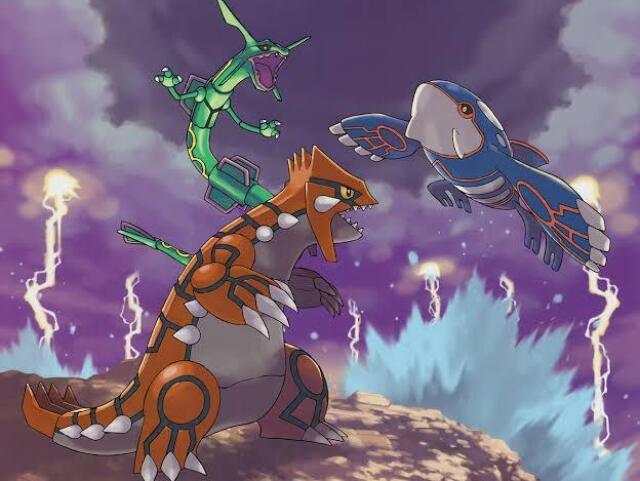 Groudon,kyogre e Rayquaza