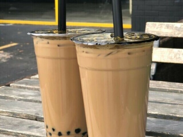 Não gosto de coisas de latinha ent pedi Boba Milk/Bubble Tea