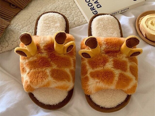 Pantufa de girafa