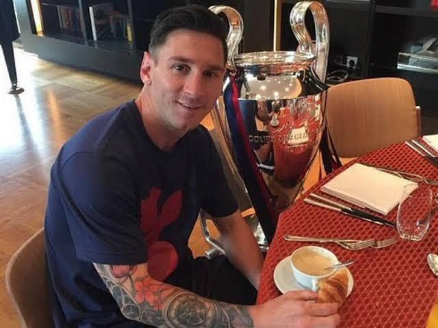 Almoçar com o Messi