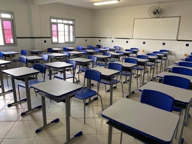 Sala de aula estilo brasileira