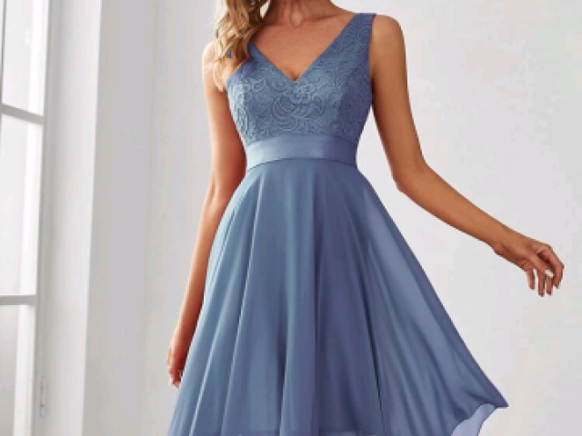 Esse vestido longo azul