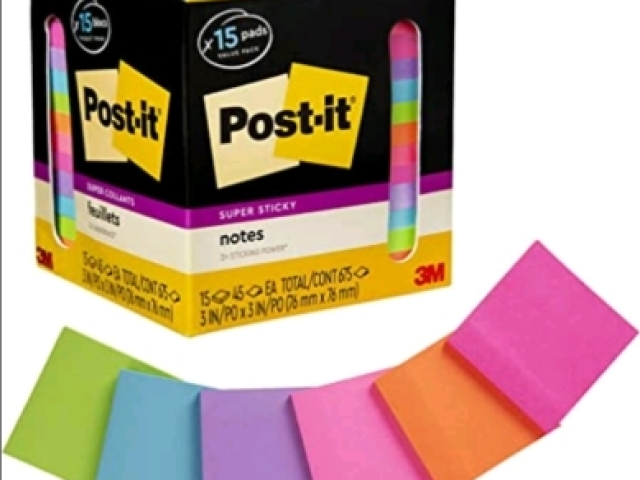 Eu sou a louca dos post-its, já quero todas essas cores!