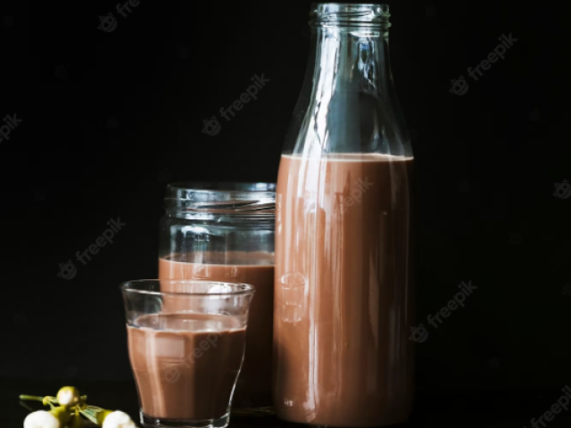 aqueles achocolatado q vem em garrafa de vidro