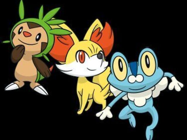 Chespin, Fennekin, Froakie