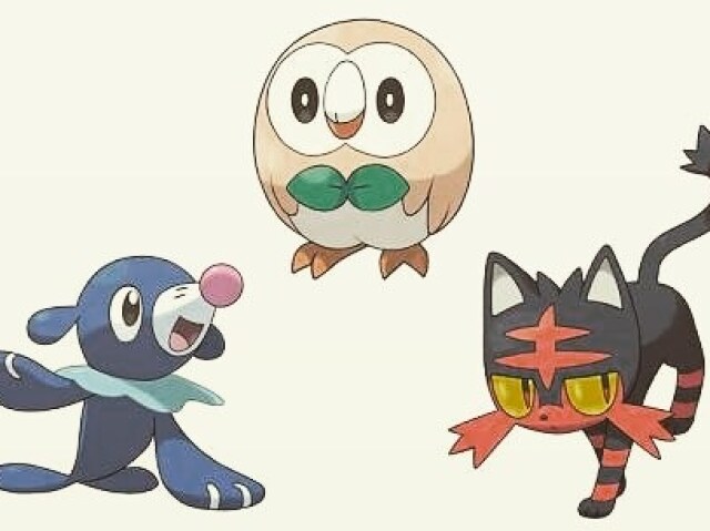 Popplio, Rowlet, Litten