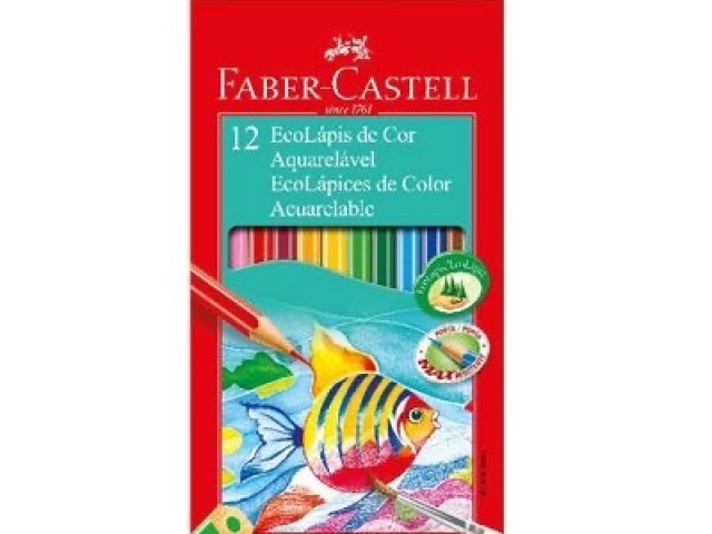 Lapis de cor da faber castell padrão 12 cores