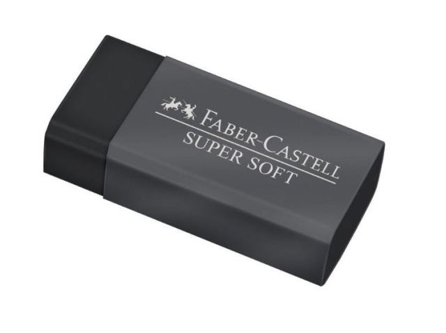 Borracha da faber castell preta supersoft