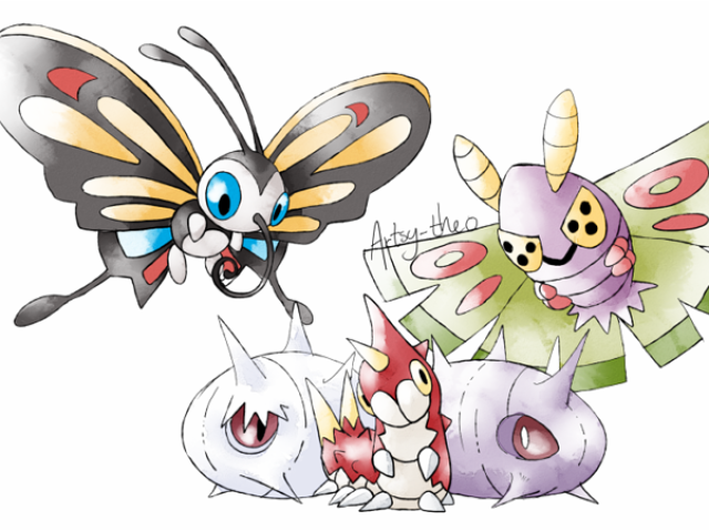 Wurmple > Silcoon > Beautifly