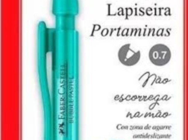 Desculpa pelo corte, mas a lapiseira é toda verde àgua