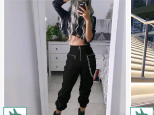 Calça gótica bem jogadinha