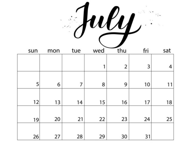 July