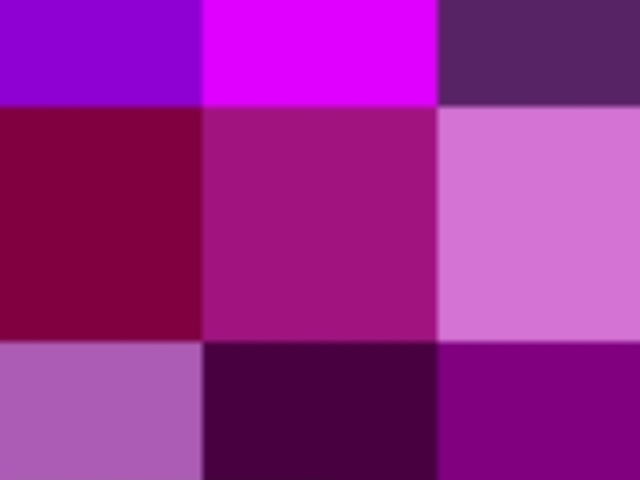 Roxo, rosa, lilaz, roxo escuro, magenta.