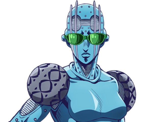 Stone ocean (stand de óculos escuro e muito gostosa)