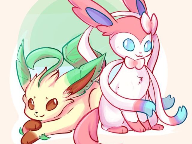 sylveon e leafeon