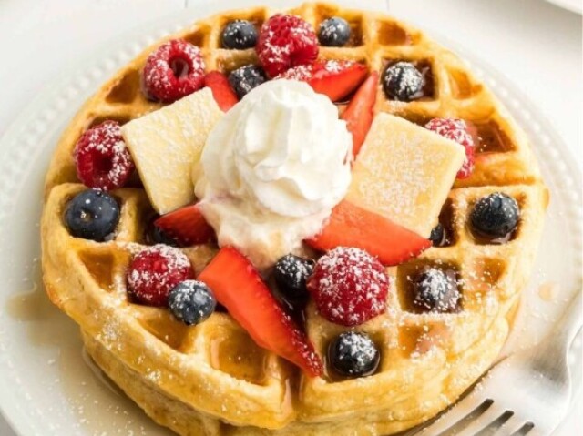 Waffles, bem chique achei