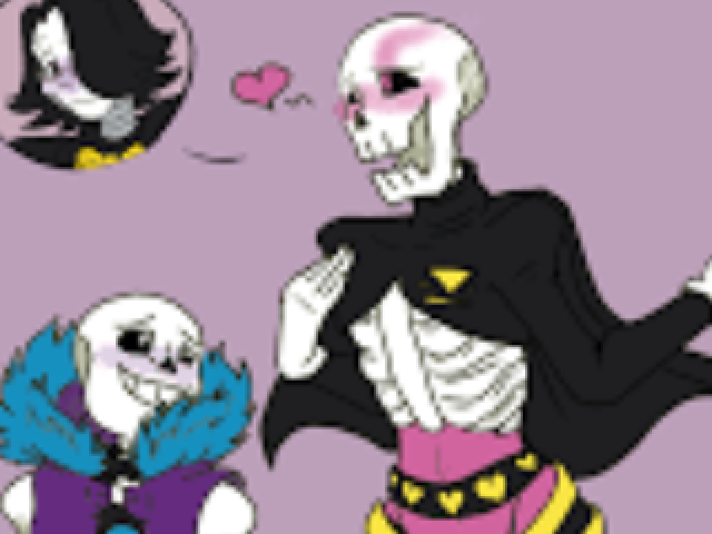 Um Papyrus que gosta de puzzles de esparguete do seu irmão e do lust mettaton que o Papyrus tem um crush por ele deste que eles conheceram se num encontro e quer participar na Royal harem