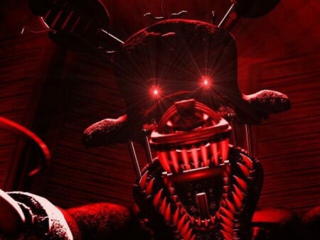 Nightmare Foxy. Com 4 metros de altura, reconhecido por sempre atacar pelo armários, também foi reconhecido como o mais alto pelo Scott Cawthon.