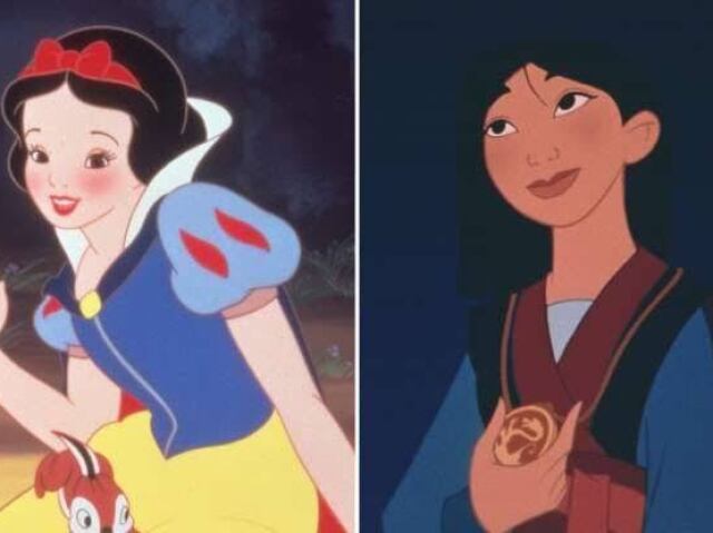 Mulan e branca de neve