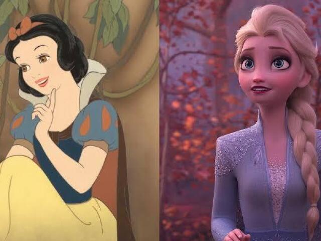 Elsa e branca de neve