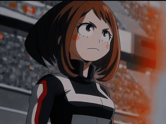 Uraraka 
Individualidade:
(Gravidade zero) personalidade: amorosa e fofa