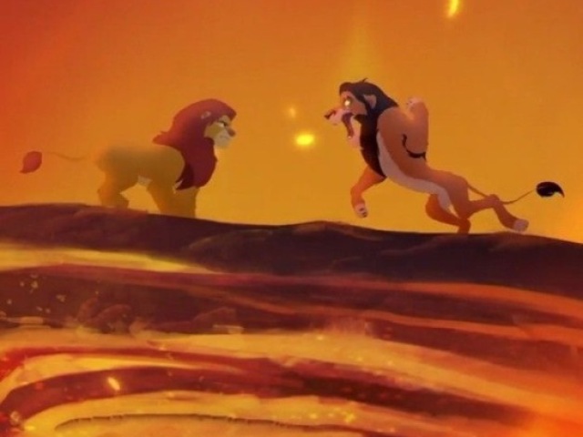 Rei leão
(Momento luta scar e simba