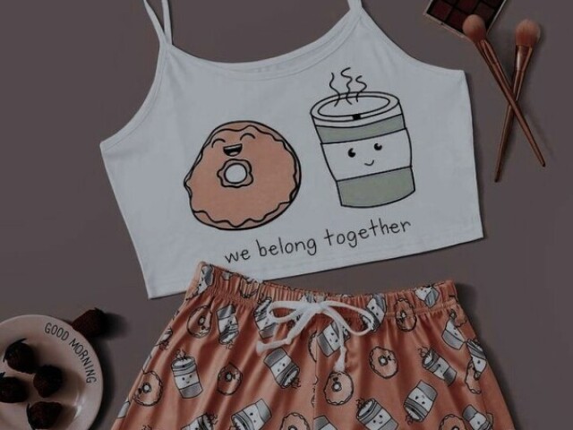 Esse pijama de biscoito e café