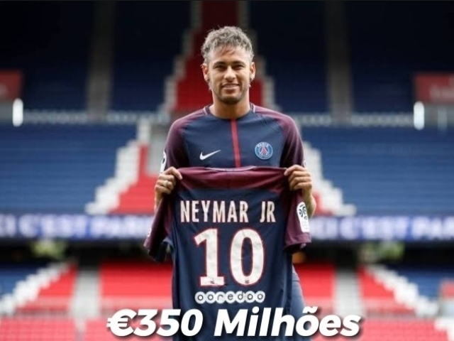 €350 Milhões
Neymar → PSG