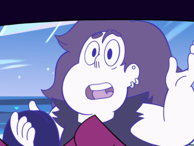 A garnet encontrou ele em uma festa e achou que seria um candidato perfeito pra sua melhor amiga, Rose Quartz.